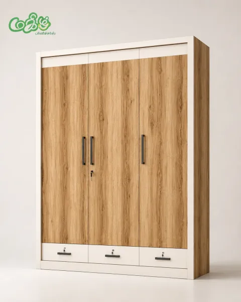 Wooden wardrobe