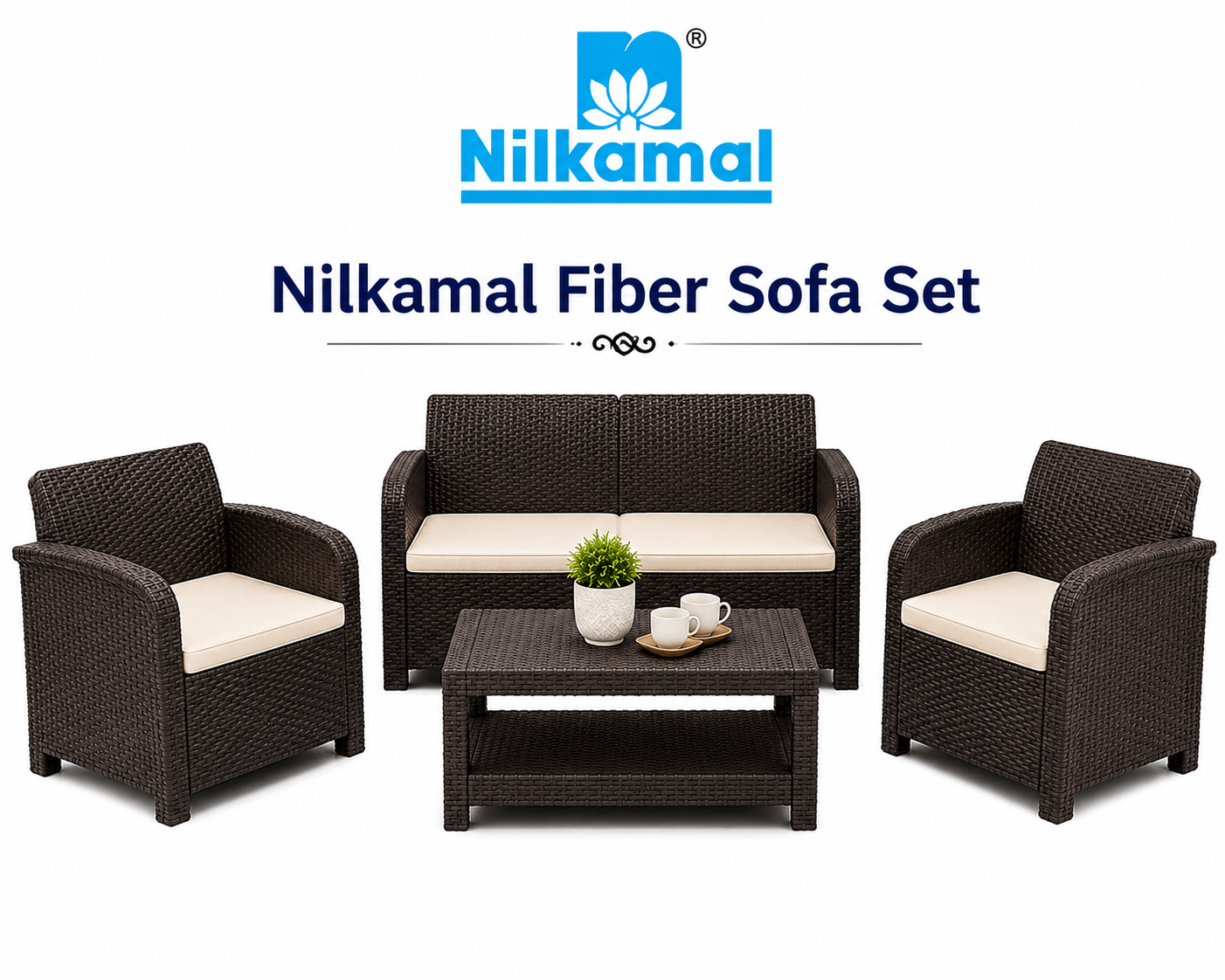 Nilkamal Fiber sofa set